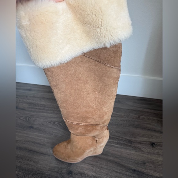 UGG Classic Mondri Over The Knee Chestnut Boots - Picture 4 of 7